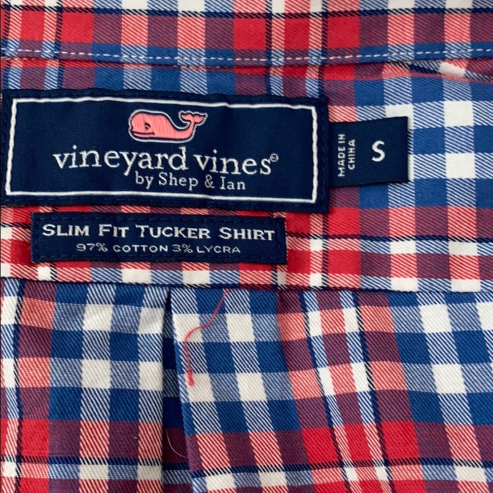 Worn Once Vineyard Vines LS Men’s Plaid Shirt